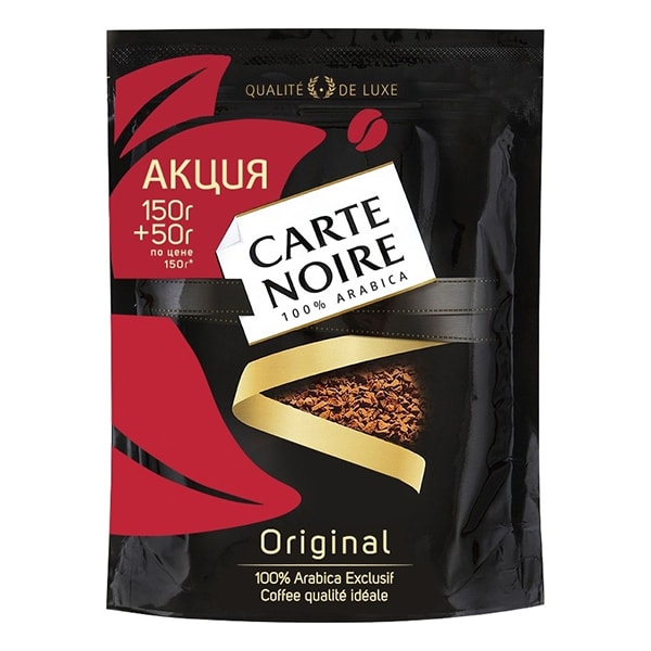 Кофе растворимый Carte Noire Промо сублимированный 200 г.